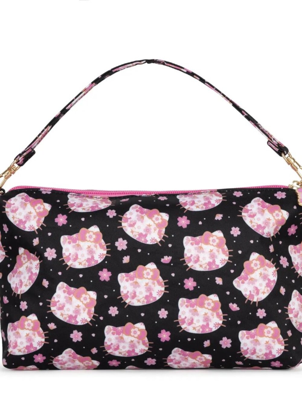 Hello Kitty x JuJuBe Cherry Blossoms Be Quick Wristlet Clutch Crossbody Bag NWT